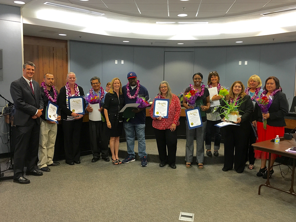 2015-16 Classified Employees of the Year Group