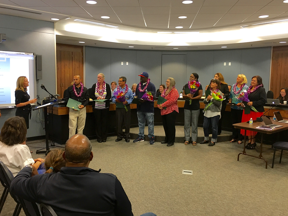 2015-16 Classified Employees of the Year Group